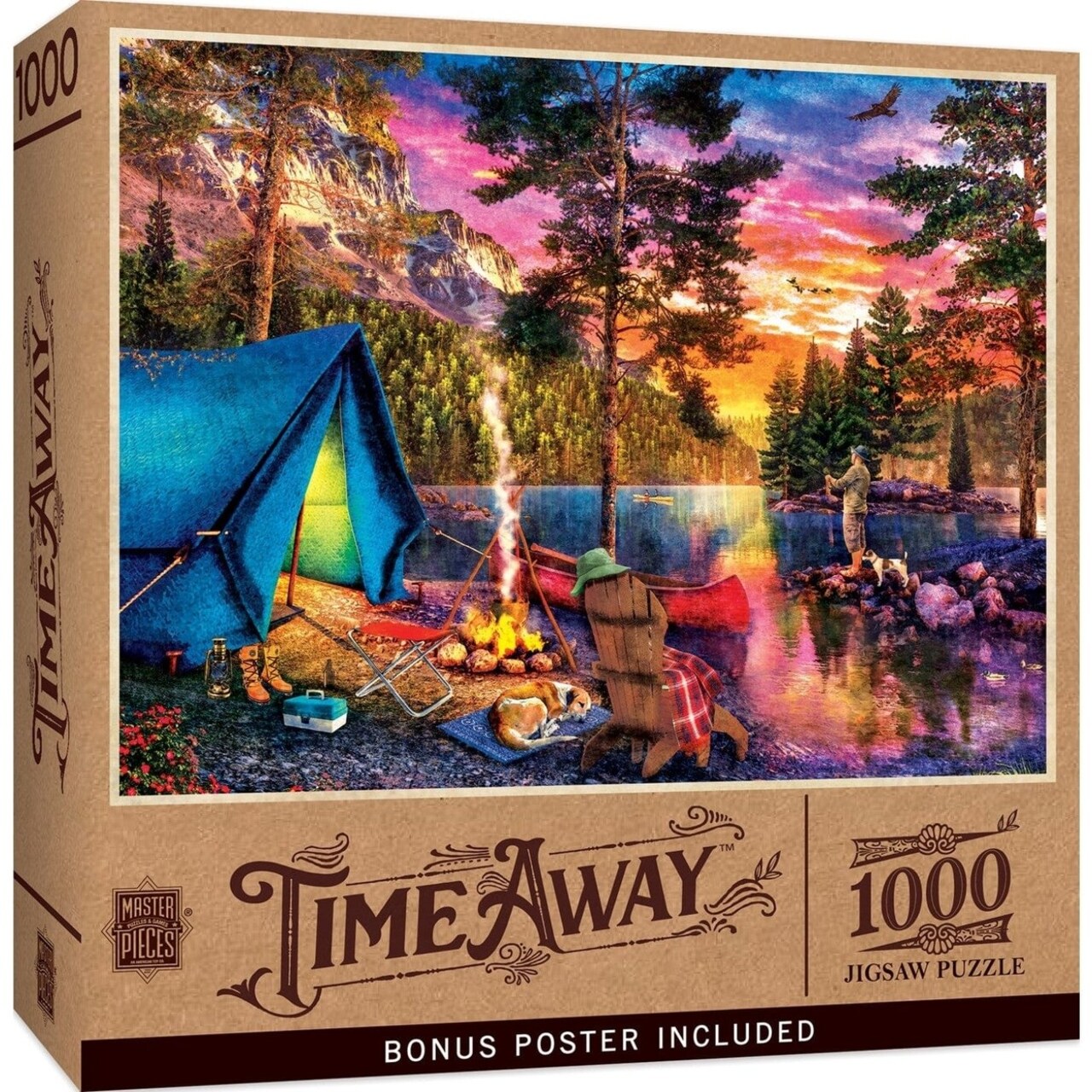 Masterpieces Time Away Fishing Highlands 1000 Piece Jigsaw Puzzle Craft Box